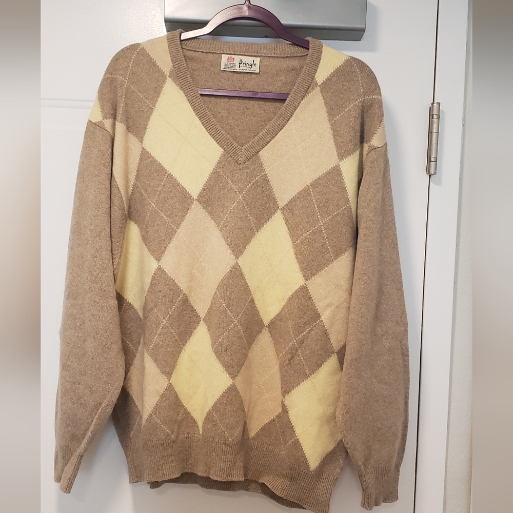 Vintage Cashmere Sweater Pringle of Scotland XL